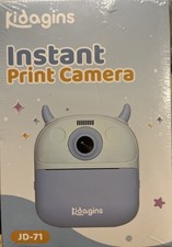 Kidagins Instant Print Camera JD-71 Color Light Blue Kids Camera. SEALED