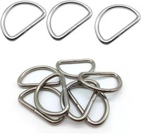 Cl-Link Metall D-Ringe, 30 Stk., 32Mm, Stahl, Halbringe, Silber FüR Rucksack,