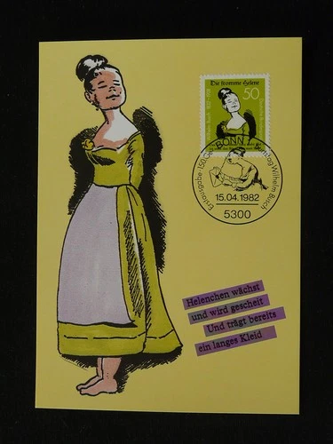 comics WIlhelm Busch maximum card Germany ed. Maxiphil 1982