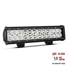 12 Inch LED Light Bar Spot Flood Combo Beam 180W Double Row Light Bar Off