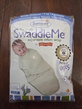 Summer Infant The Original SwaddleMe Adjustable Infant Wrap Size S/M 7-14 Lbs