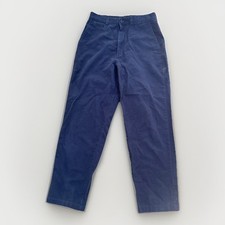 Dockers Vintage Women's Flat Front Khakis Cotton Size 12 Short Navy