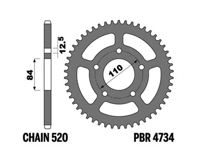PBR Corona de acero estándar 4734 - 520 C45
