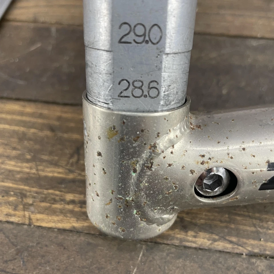 Zoom Quill Stem Silver 25.4mm Clamp 28.6mm 1 1/8 Steerer Vintage MTB Bike Giant - Image 4 of 4