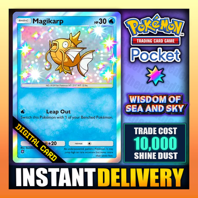 Pokemon TCG Pocket - Magikarp - SHINY - WSS - Wisdom Sea Sky - Englisch  