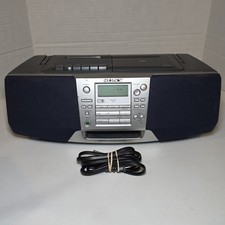 Vintage 90s Sony CFD-S38 AM/FM Radio/Cassette/CD Player Boombox w/AC Cord WORKS