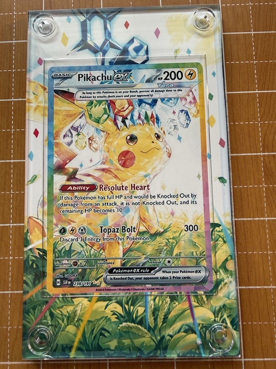 Pikachu EX 238/191 SIR Pokemon Extended Artwork Case from Surging