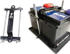 Car Battery Hold Down Kit, Adustable Battery Crossbar with J Bolt, Universal Au