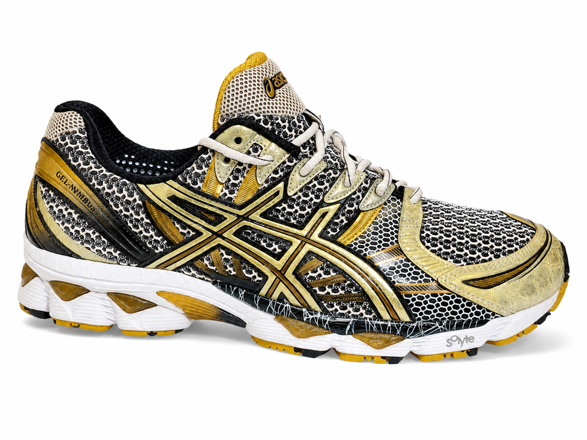 ASICS GEL Nimbus 12 Mens Running Walking Black Gold UK:10 US:11 EU