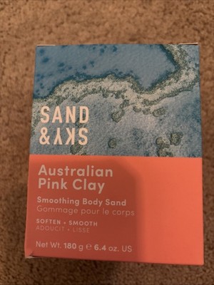 New in Box Sand & Sky Australian Pink Clay Exfoliating Body Scrub 6.4oz