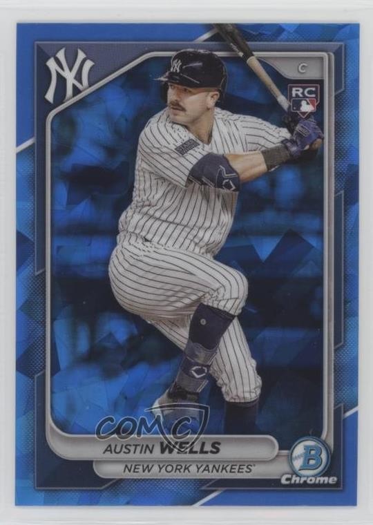 2024 Bowman Chrome Sapphire Edition Austin Wells #15 01nw