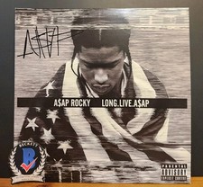 ASAP Rocky Autographed Signed Long Live A$AP Vinyl Rapper Rihanna Ferg BAS COA