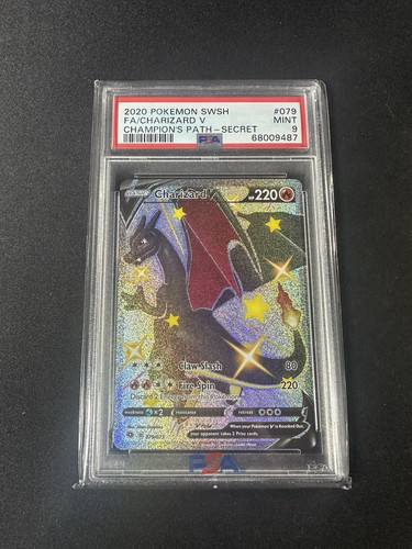 Pokemon - PSA 9 - Charizard V (Secret) - 079/073 - Champion's Path