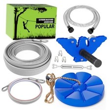Zip line Kits for Backyard Ziplines for Kids and Adults Included Swing 75FT