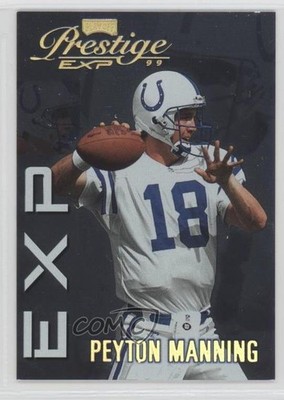 1999 Playoff Prestige EXP Reflections Gold /1000 Peyton Manning #EX148 HOF h0i