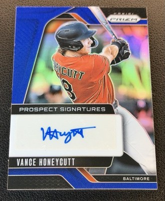 2025 Panini Prizm Vance Honeycutt #PS-VH Prospect Signatures Blue /49 Auto