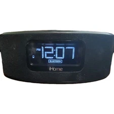 iHome iBT31 Bluetooth Dual Alarm FM Radio Clock - Grey / Black.