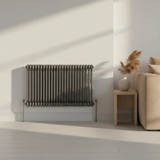 Image of TRH 2 Column Horizontal Radiator 600mm x 1100mm Raw Metal