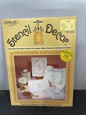 Stencil Decor 1887 Stencils 8.5 X 11 Reusable Daisy Festival 2 Pieces Vtg
