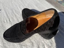 Bottega Veneta mens shoes, black suede loader US size 10.5 worn 3 times