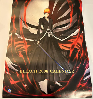 BLEACH 2008 Wall Calendar   MOVIC Japan   B3 Approx. 20×15 in   Anime Art