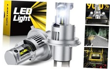9003 Bulb H4 Bulbs, 44000LM Brighter Ultra-Bright, Plug N Play, Long 9003/H4