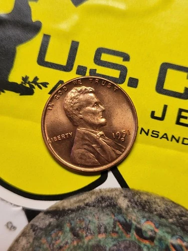 New Listing1951-D Lincoln Wheat Cent Brilliant Red AU Gem