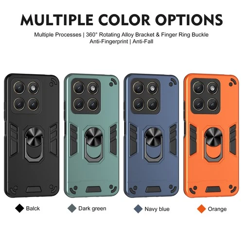 For Motorola Edge (2026), Hybrid Armor Shockproof KickStand Ring Case Cover