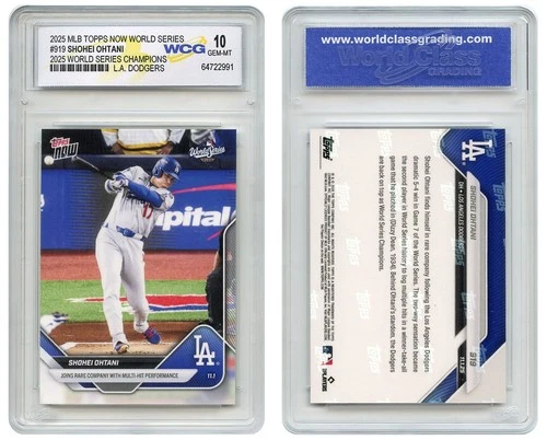 2025 Topps SHOHEI OHTANI Dodgers World Series Champions Card #919 - GEM MINT 10