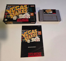 Vegas Stakes (Super Nintendo SNES, 1993) ☆ Complete ☆