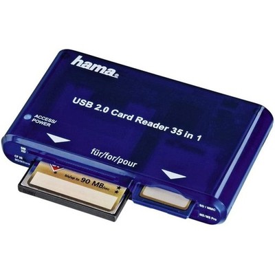 Hama Kartenleser USB 2.0 35-in-1 Kartenlesegerät Card Reader