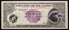 Chatham Islands 3 Dollars 1999 - Millennium (L2804) - BA-S