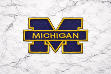 MICHIGAN WOLVERINES NCAA EMBROIDERED IRON/SEW ON PATCH 3.5X2" FREE SHIPPING