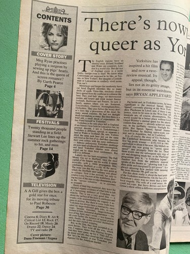 CULTURE mag 14-June-1998 MEG RYAN Alan Ayckbourn Culture Club Andres Serrano TV - Picture 2 of 2