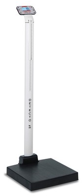 Detecto APEX Digital Physician Scale w/ Height Rod & AC Adapter, 600 lb x 0.2 lb