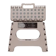 Non-Slip Folding Step Stool, Sturdy Safe Enough - Holds up to 300 Lb - 11 inc...