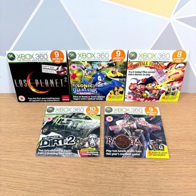 Official Magazine Microsoft Xbox 360 Playable Demo Discs Action Game - Lot of 5