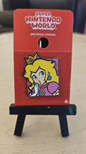 Universal Studios Hollywood Super Nintendo World Princess Peach Square Pin New