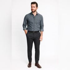 Alexander McQueen Tailored Men’s Navy Dress Pants – Sz 34 (Excellent Condition)