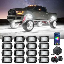 Rgbw Led Rock Lights - 16 Pods Underbody Glow Neon Lights Bluetooth App Control