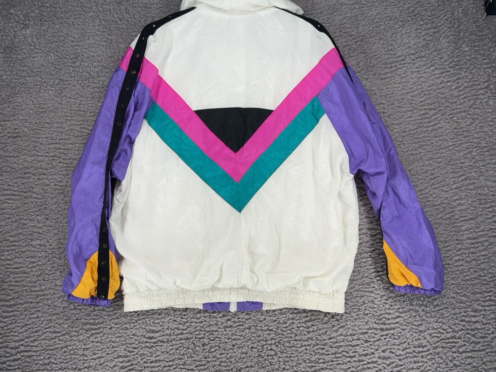 90s Active Code Colorblock Windbreaker Men L Grom… - image 3