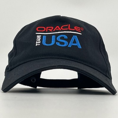 Oracle Team USA Sailing Team Black StrapBack Jr Hat - Sail Racing Cap New