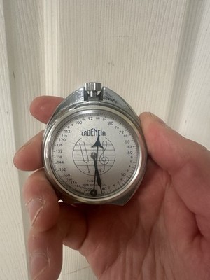 60er Jahre Schweizer Uhrwerk Metronom selten Cadencia verchromt *wie gesehen*