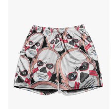 Papa Shango Retro Chalk Line Replica Shorts Wwe