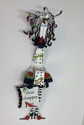  SHOE SHOPPER  Metal Lady Shelf Sitter By Joey For Silvestri - FREE SHIPPING