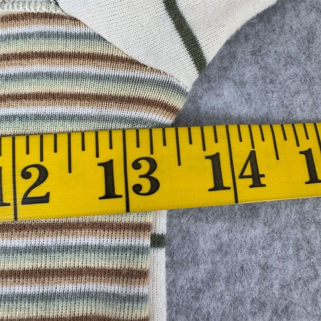 American Eagle Y2K Patchwork Striped Long Sleeve … - image 6