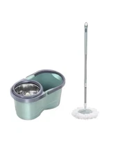 Floor Cleaner Adjustable Microfiber Spinning Mop and Bucket with Wringer Set