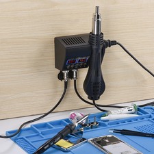 Soldering Station 2 in 1 Digital Display Hot Air Gun Solder Iron Welding Rework