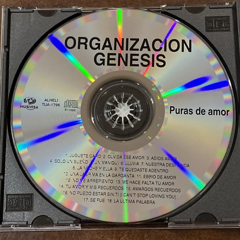 Organización Génesis Puras De Amor CD 1996 - Image 3 of 4