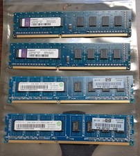 RAMAXEL and KINGSTON 8GB 4 x 2GB DDR3 1333 PC3-10600U Desktop RAM TESTED